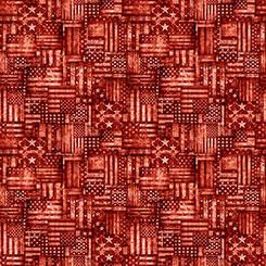 Qt Fabrics American Country, 2600 31995 R, Red,