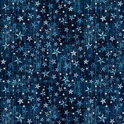 Qt Fabrics American Country, 2600 31997 N, Navy,