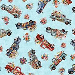 Qt Fabrics Heartland, 30460-Q, Aqua, Morris Creative Group