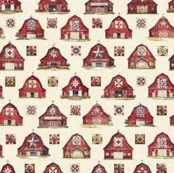 Qt Fabrics Heartland, 30461-E, Cream, Morris Creative Group