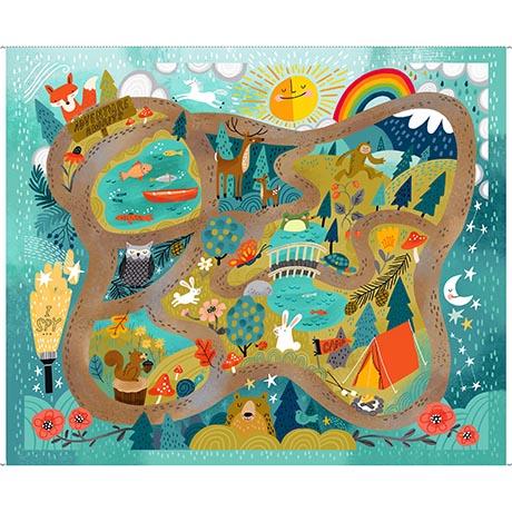 Qt Fabrics, Let'S Camp, 2600-31686-X, Multi,