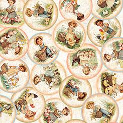 Qt Fabrics Lil Farmers, 2600 31905 E, Oatmeal,