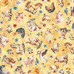 Qt Fabrics Lil Farmers, 2600 31906S, Marigold,
