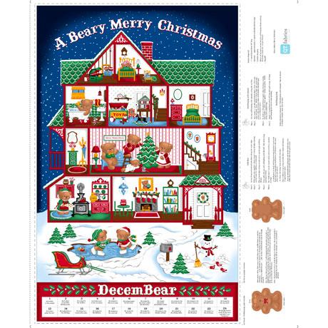 Qt Fabrics Merry Beary Advent, 1649 27255 Y, Royal,
