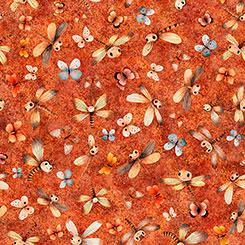 Qt Fabrics Pandaland, 2600 31913 O, Orange,
