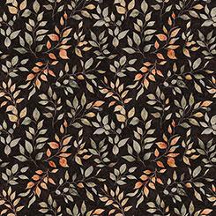 Qt Fabrics Pandaland, 2600 31916 J, Black,