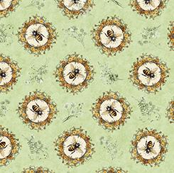 Qt Fabrics Queen Bee, 30484-H, Lt Sage, Morris Creative Group