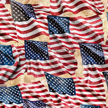 Qt Fabrics, Stars,Stripes,&Ste, 2600-31698-E, Cream,