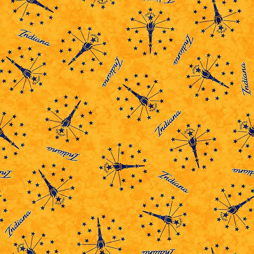 Quilting Treasures, All Indiana Shop Hop 2025, 2600-31113-S, Gold