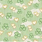 Quilting Treasures St Pats Cats, 30019-H, Green,