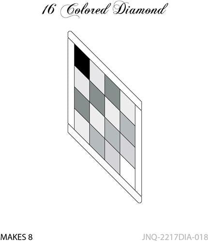 Quiltworx, 16 Colored Diamond, JNQ2217DIA018