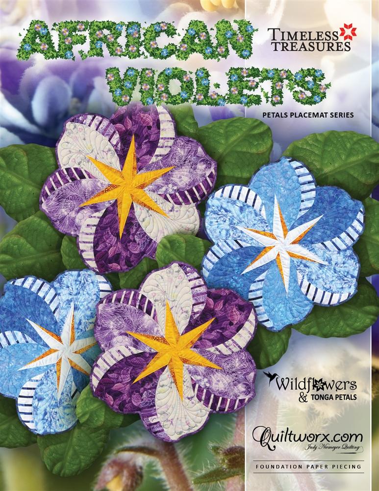 Quiltworx, African Violets, JNQ00215P3