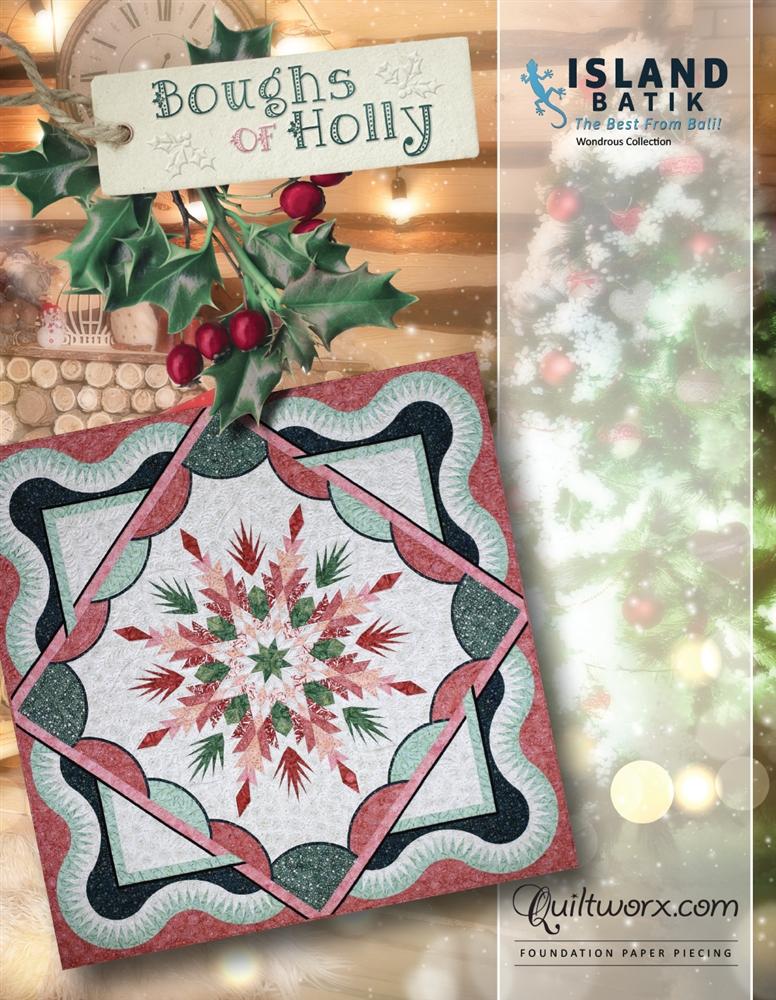 Quiltworx Boughs Of Holly Pattern, JNQ00273P7