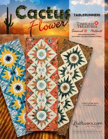 Quiltworx, Cactus Flower Table Runner, JNQ98P