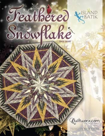 Quiltworx, Feathered Snowflake Tree Skirt, JNQ111P