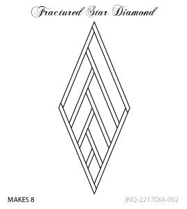 Quiltworx, Fractured Star Diamond, JNQ2217DIA002