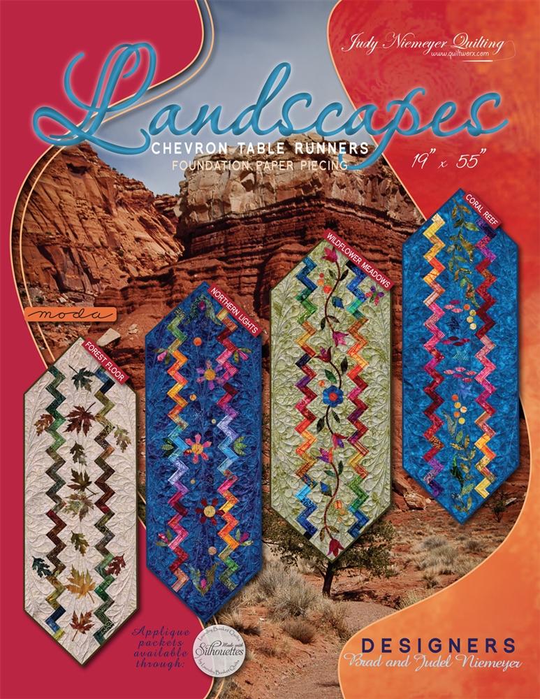 Quiltworx Landscape Chevron Table Runners Pattern, JNQ130P