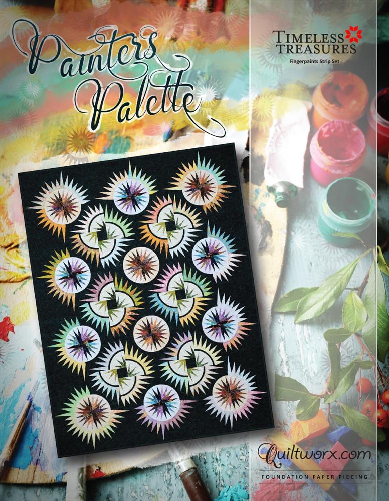 Quiltworx Painters Palette Pattern, JNQ00275P10