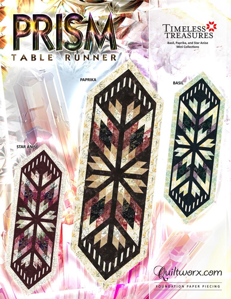 Quiltworx Prism Table Runners Pattern, JNQ00270P1