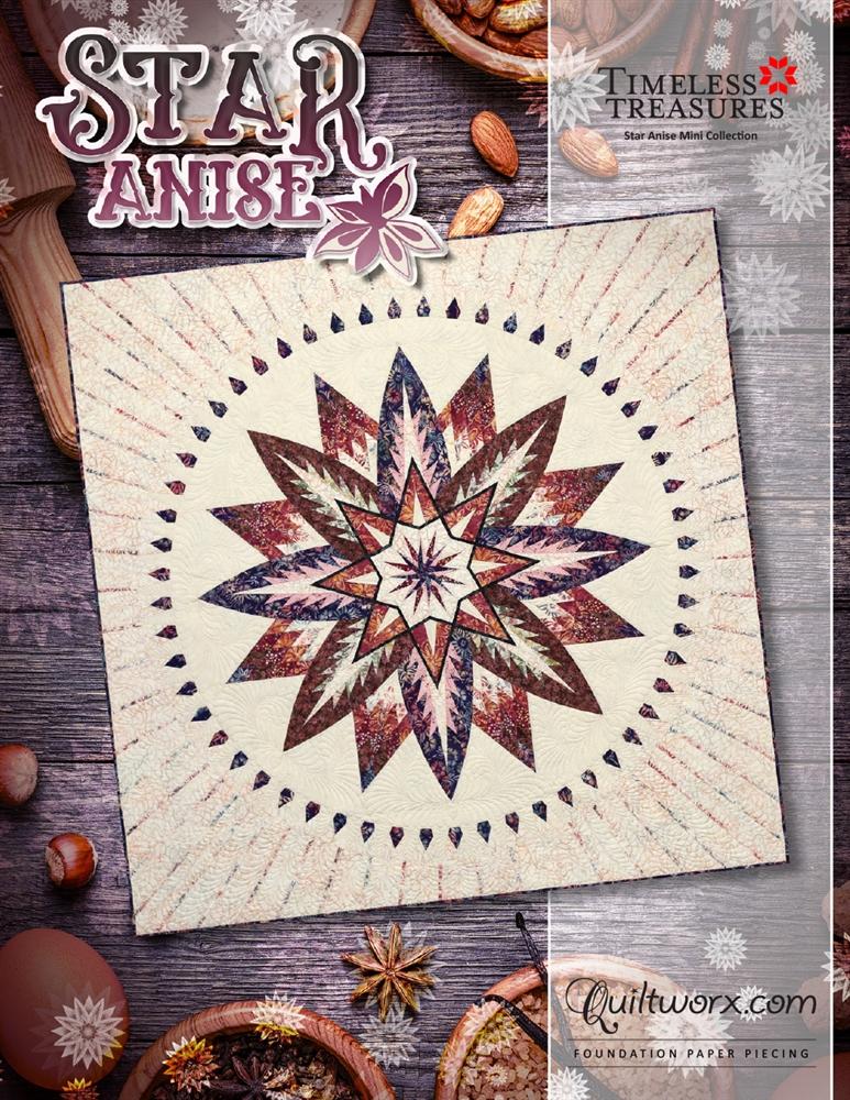 Quiltworx Star Anise Pattern, JNQ196P7-WS