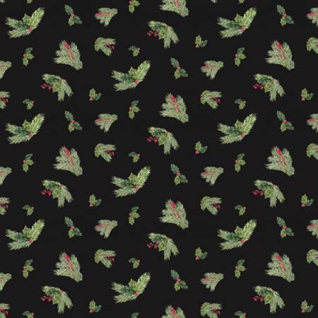 Riley Blake, 12 Monthly Placemats, C12423-BLACK, BLACK