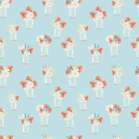 Riley Blake, Amanda Castor, Sunshine&Sweet Tea, C14322-AQUA, Aqua