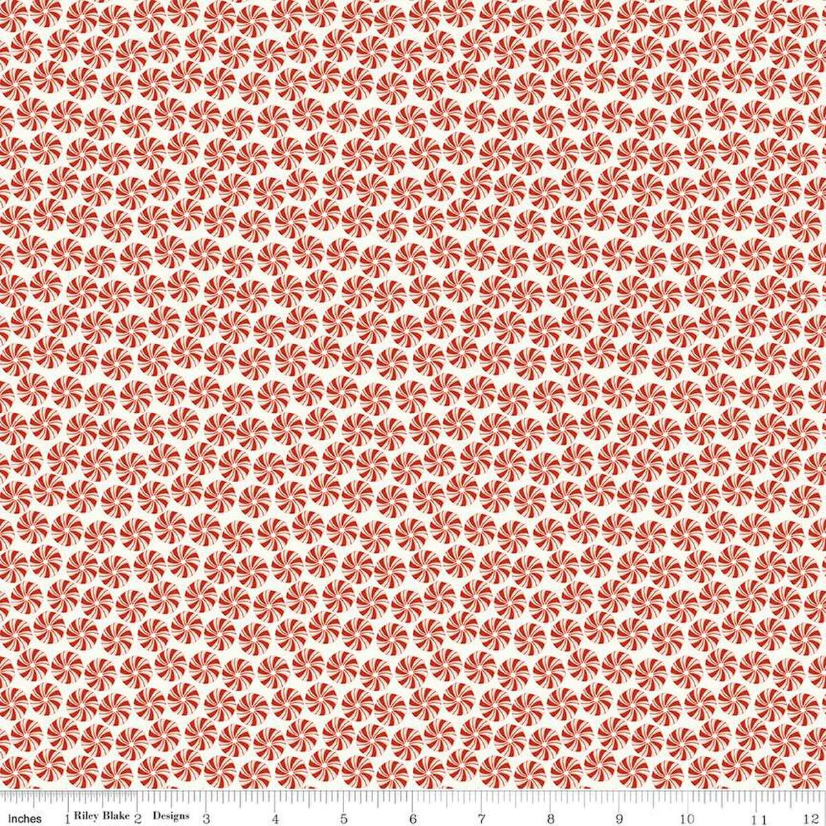 Riley Blake Christmas Is In Town, C14743-CREAM, Cream, Sandy Gervais