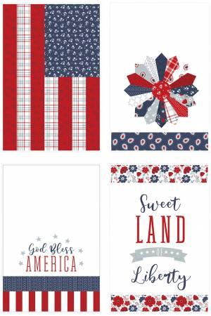 Riley Blake, Dani Mogstad, American Beauty, HD14451-PANEL, Decor Tea Towel Pane