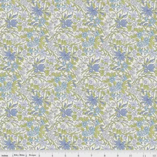 Riley Blake Designs Everlasting, 01667510A, White/Blue,