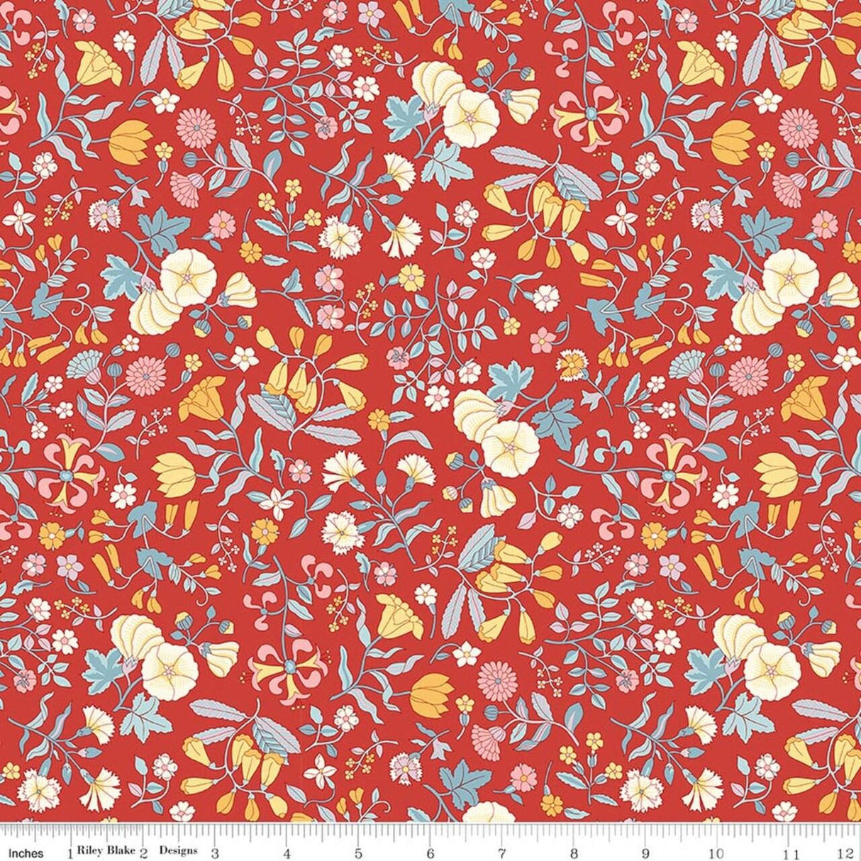 Riley Blake Designs Everlasting, 01667518B, Red,