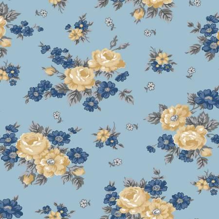 Riley Blake Designs, Gerri Robinson, Delightful, C10250-BLUE, BLUE