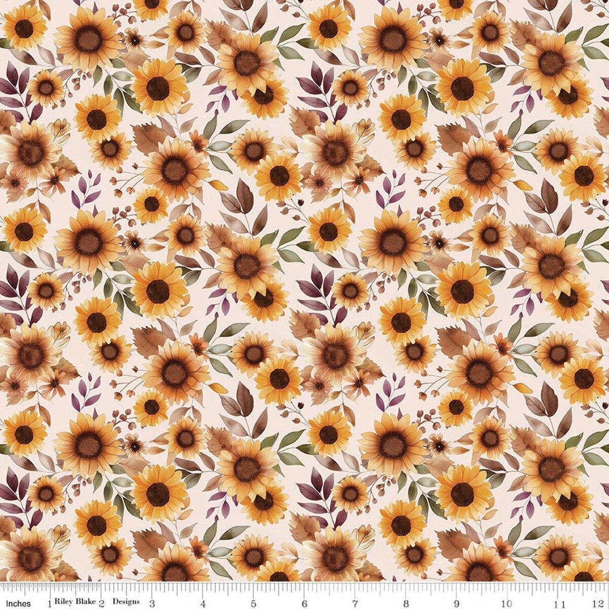 Riley Blake Designs Harvest On The Pra, C18280R-LATTE, Latte,