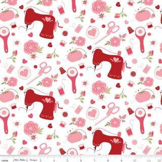 Riley Blake Designs Sew In Love, C16901R-ROSE, Rose,