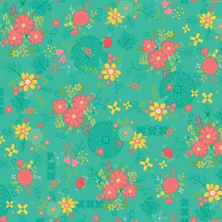 Riley Blake, Heather Peterson, Gingham Cottage, C13010-SEAGLASS, Sea Glass