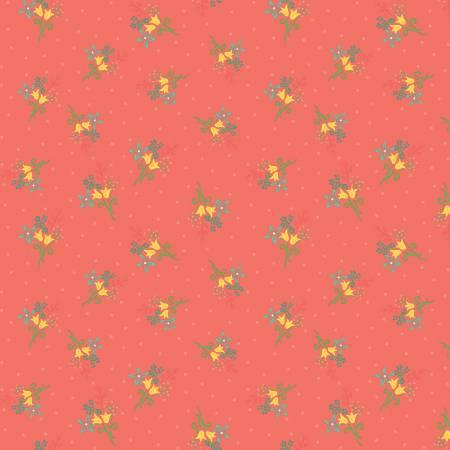 Riley Blake, Heather Peterson, Gingham Cottage, C13013-CORAL, Coral