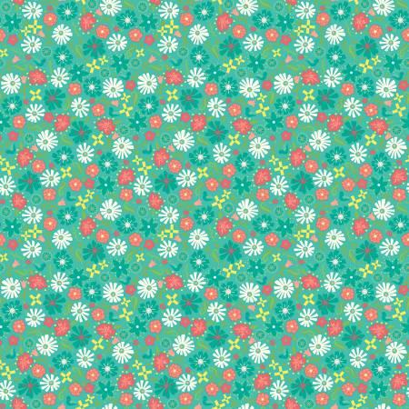 Riley Blake, Heather Peterson, Gingham Cottage, C13015-SEAGLASS, Sea Glass