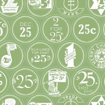 Riley Blake, Janet Wecker-Frisch, White as snow, C13557-GREEN, Green