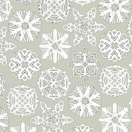 Riley Blake, Judy Wecker-Frisch, White as snow, C13564-GRAY, Gray