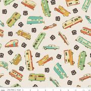 Riley Blake Route 66, C15010-CREAM, Cream, Anderson Design