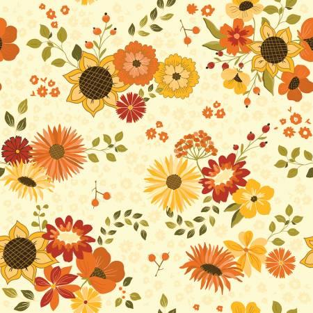 Riley Blake, Sandy Gervais, Falls in Town, C13510-CREAM, Cream