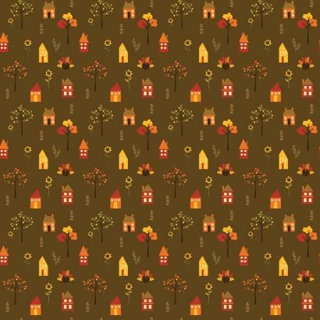 Riley Blake, Sandy Gervais, Falls in Town, C13512-BROWN, Brown