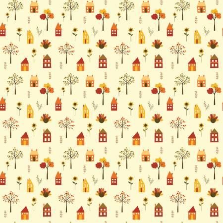 Riley Blake, Sandy Gervais, Falls in Town, C13512-CREAM, Cream