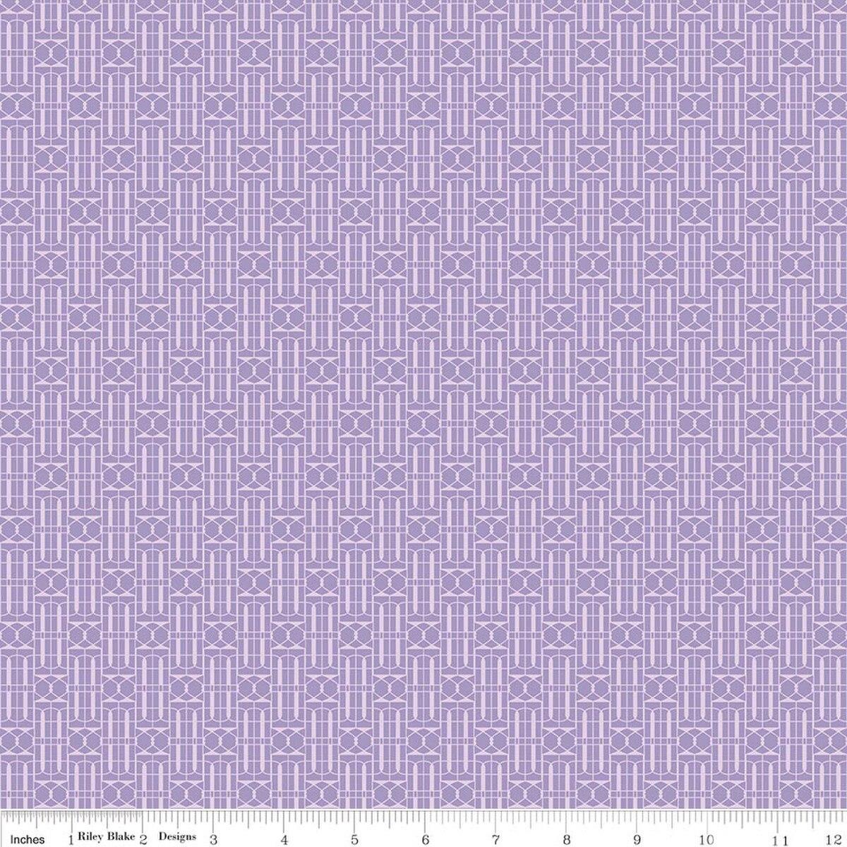 Riley Blakes Designs Awakening, C17106-LAVENDER, Lavender,