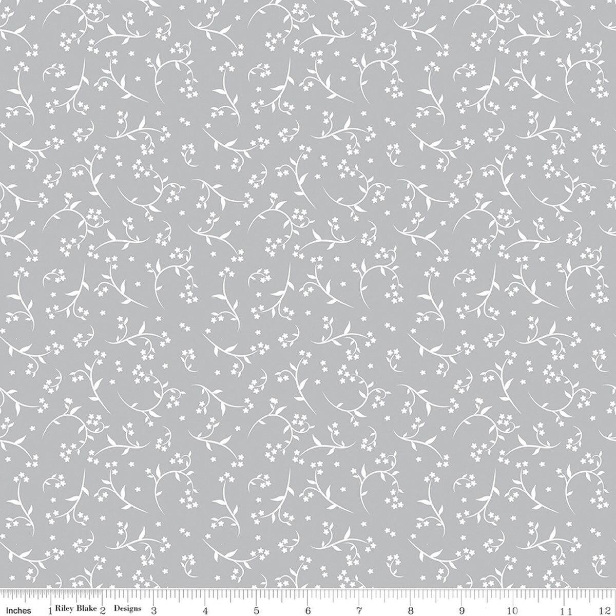 Riley Blakes Designs Front Porch, C17214-GRAY, Gray,