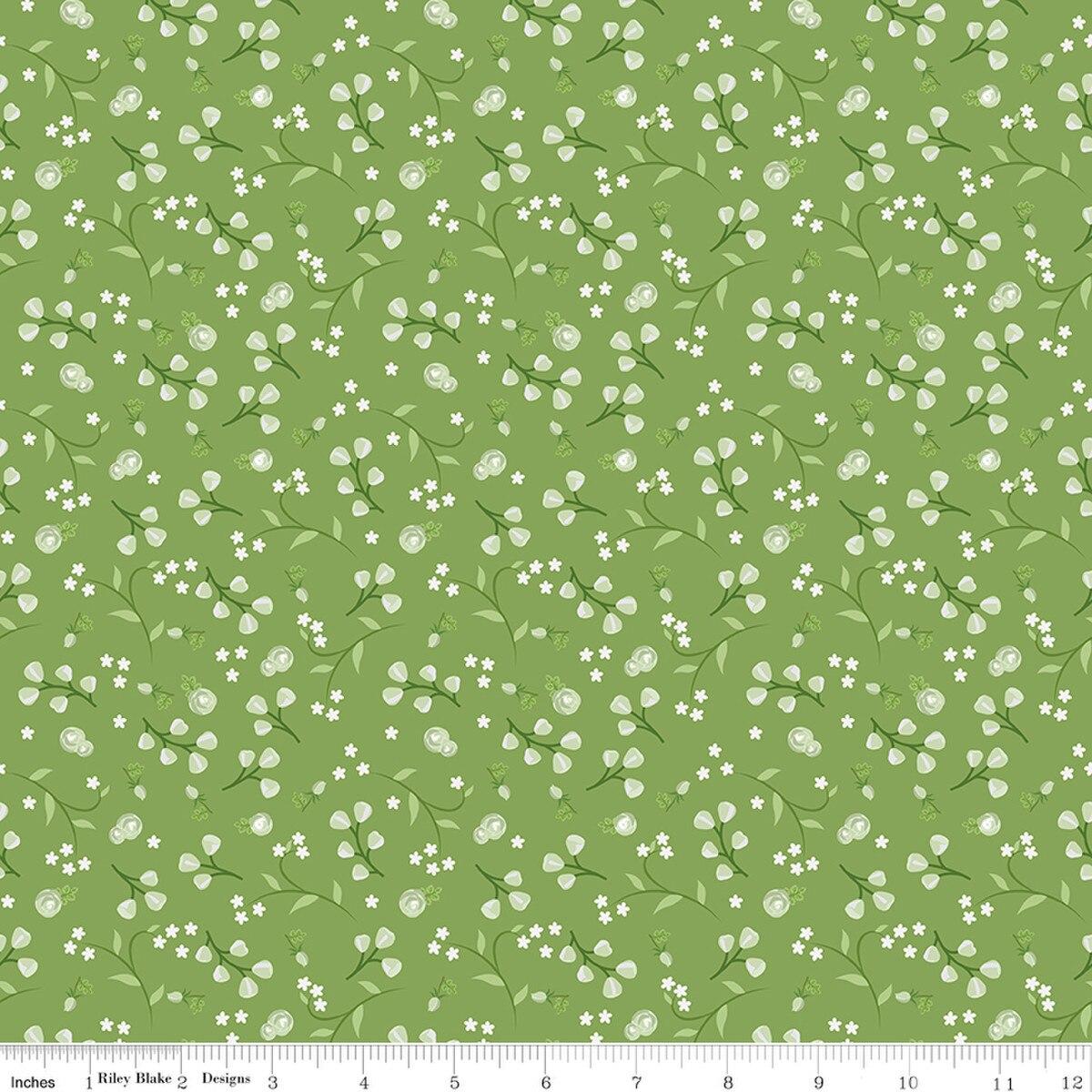 Riley Blakes Designs Front Porch, C17215-GREEN, Green,