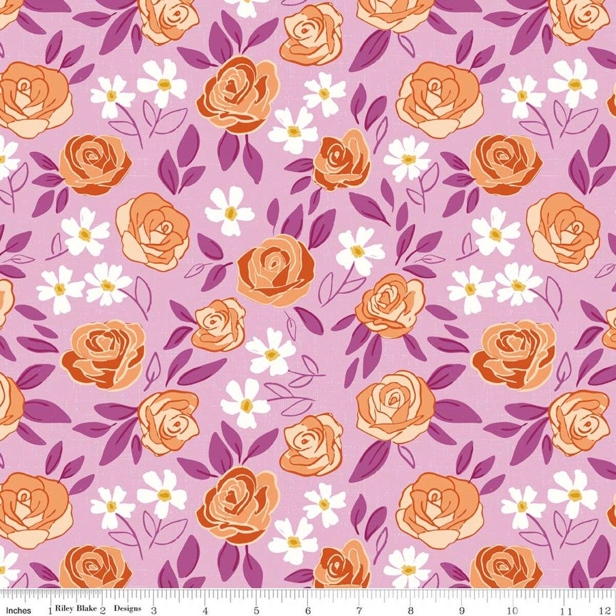 Riley Blakes Designs Homage, C17220-LAVENDER, Lavender,