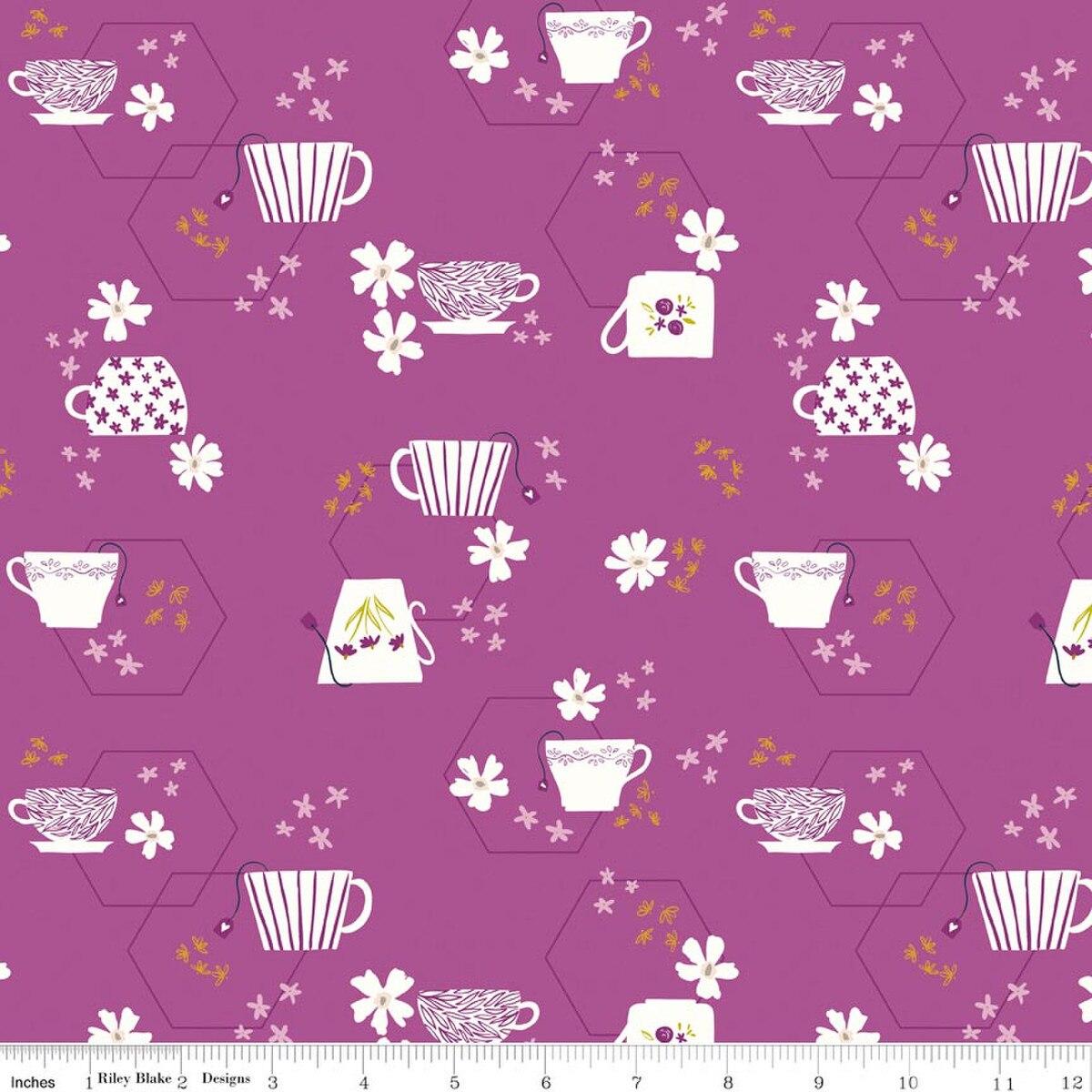 Riley Blakes Designs Homage, C17222-FUCHSIA, Fuchsia,