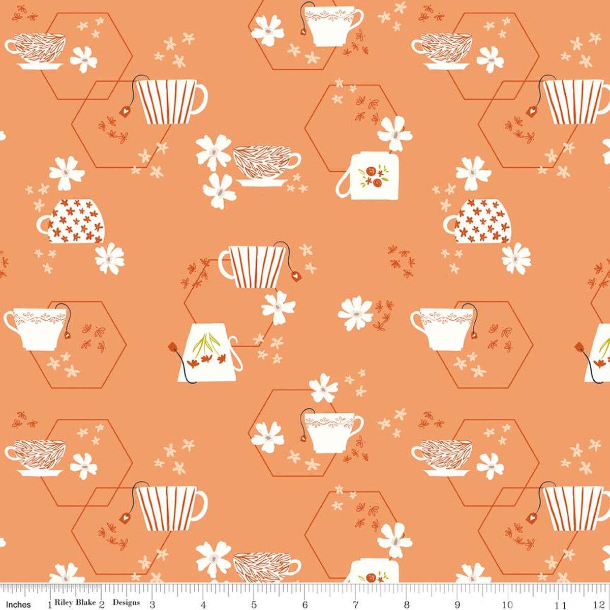 Riley Blakes Designs Homage, C17222-MARMALADE, Marmalade,