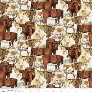 Riley Blakes Designs The Homestead, CD18231R-CREAM, Cream,