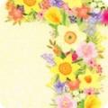 Robert Kaufman, Happy Easter, AFGD-23577-84, Cream, Flowers, Crosses